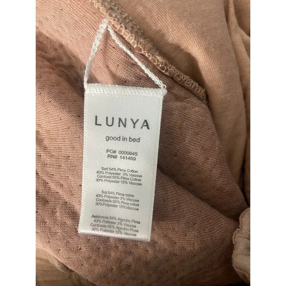 NWOT Lunya Restore Double Faced Pant in Otium Tan Heather-sz Large - Picture 7 of 12